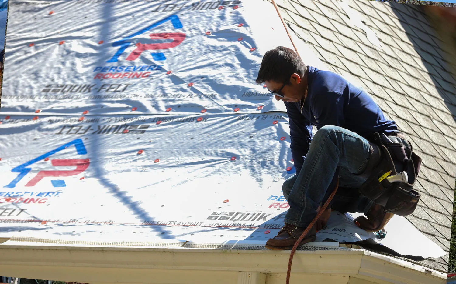 Roof Installation in Progress